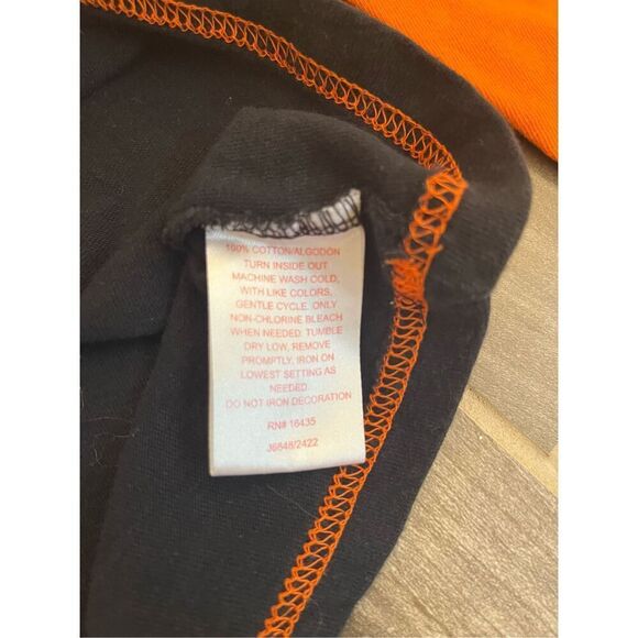 Disney Toddler Baby 24M Orange Black Mickey Mouse Halloween Tee Pumpkin - Picture 4 of 4